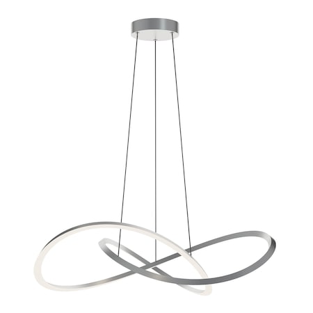 Afx Celeste 32in LED Pendant Light, Satin Nickel CLSP32LAJUDSN