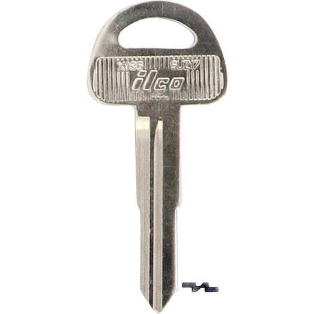 Ilco Suzuki Nickel Plated Automotive Key SUZ17 / X186, 10PK IAF01217002