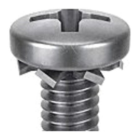 M5-0.80 x 14 mm Phillips Pan Machine Screw, Passivated 18-8 Stainless Steel, 10 PK
