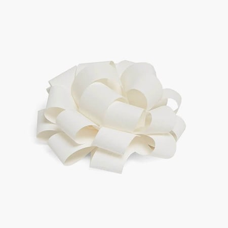 Nashville Wraps 3-1/2 White Self Adhesive Textured Pom Gift Bows, 25PK 23TWH