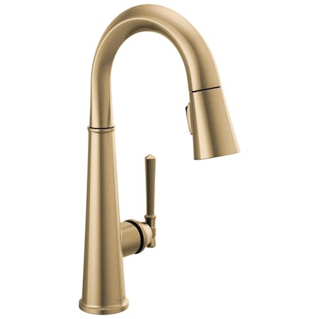 Delta Emmeline Single Handle Pull-Down Bar/Prep Faucet 9982-CZ-PR-DST