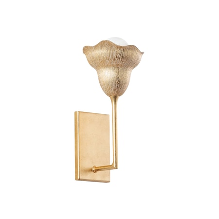 Hudson Valley Lighting Alora 6.5 in. Wall Sconce Vintage Gold Leaf/Gilded Ivory 1281-VGL/GLI