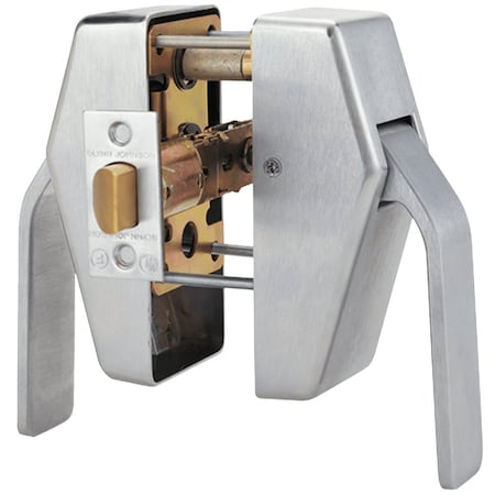 Schlage Hospital Push/Pull Tubular Latch, Passage Function, 3-3/4in Backset, ASA Strike, Spring Latch Ungu HL6-3 626 A