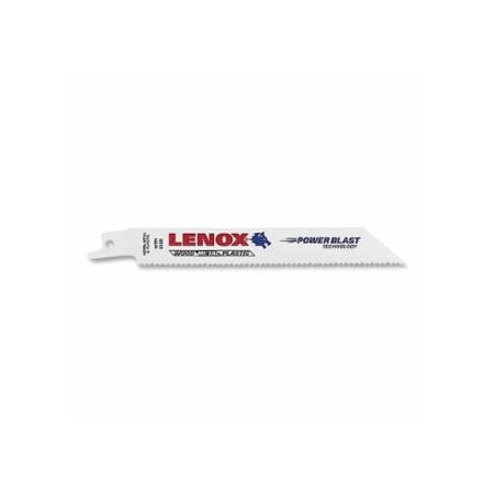 General Purpose Bi-Metal Reciprocating Saw Blade, 6 in L x 3/4 in W x 0.035 in Thick, 10 TPI, 5, 5PK