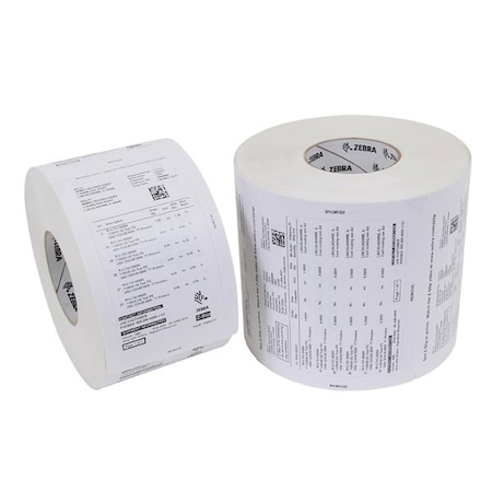 Zebra Zebra Direct Thermal Label, Polypro/Paper, 6.625" x 6", Z-Slip, 3" Core, 660 labels/Roll, 2PK 10004425