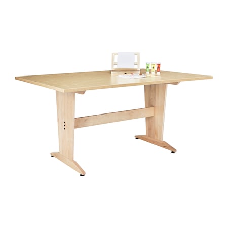 Diversified Spaces Extra Large Pedestal Table, 72"x48" PT-7248PNB30