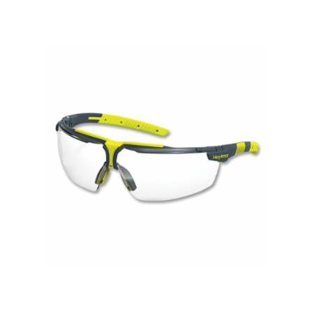 Hexarmor VS300/VS300G Anti-Fog Safety Glasses, VS300, Clear, TruShield, Gray/Lime 572-11-19001-02
