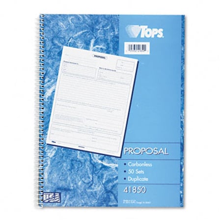 Tops Proposal 8-1/2 x 11 Carbonless Duplicate 50 Sets/Book TO32980