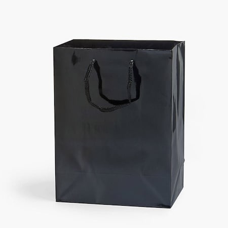 Nashville Wraps Black Gloss Gift Bags, Cub 8x4x10, 100PK GTCBBK