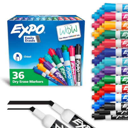 Expo Dry Erase Markers, Assorted, PK36 2135174A