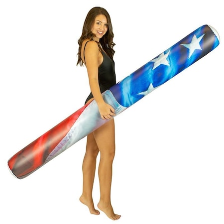 Stars and Stripes Series Giant-Size American-Flag Pool Noodle, Cylindrical, PVC