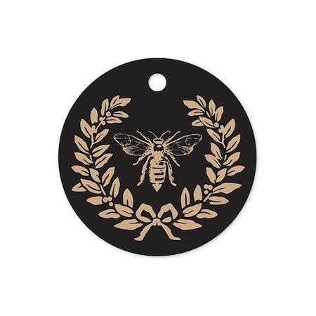 Nashville Wraps Bee Round Printed Gift Tags, 3in Circle, 50PK RPTB