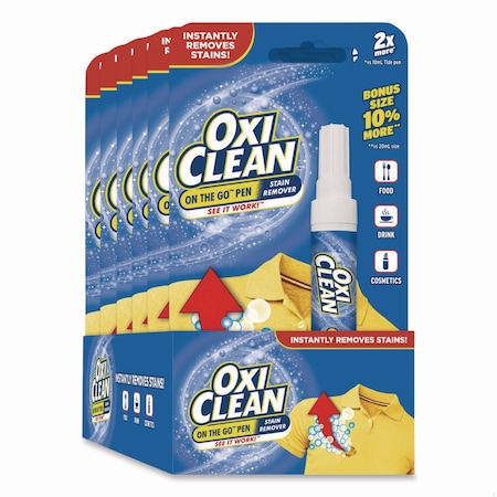 Oxiclean On-the-Go Pen Stain Remover, Bonus Size, 22 mL, 6PK 80575-23564