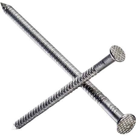 Simpson Strong-Tie Deck Nail, 6D, 2 in L, 304 Stainless Steel, Bright, Full Round Head, Annular Ring Shank, 1 lb S6PTD1