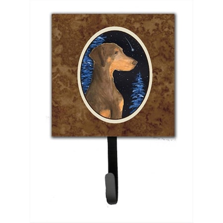 Carolines Treasures Starry Night Doberman Leash Holder Or Key Hook SS8462SH4