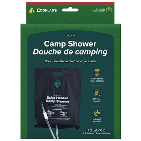 Coghlans Coghlan's Black Solar Shower 4.2 gal 2420