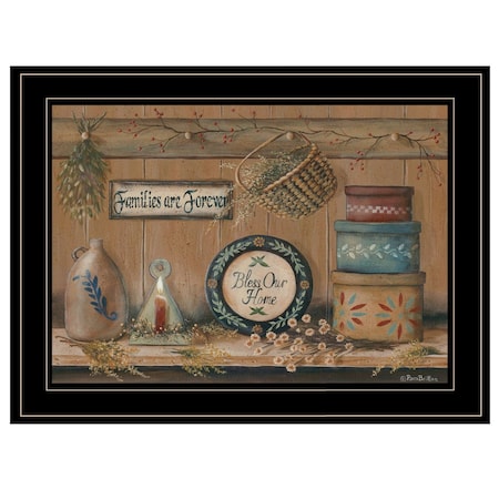 Homeroots Treasures on the Shelf II 3 Black Framed Print Wall Art 406803