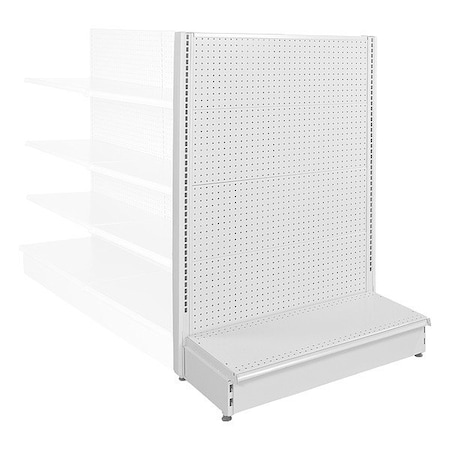 Specialty Store Services End Cap, Wht, 72 in H, 36 in W 1395W