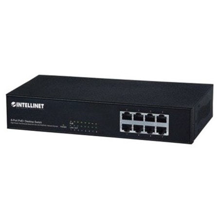 Intellinet Network Solutions 8 X Poe Ports, Ieee 802.3At/Af Power-Over-Ethernet (Poe+/Poe), 560764