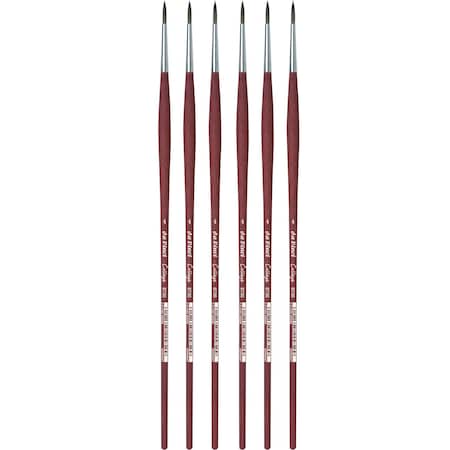 Da Vinci COLLEGE Student Brush, Synthetic, Acrylic & Oil, Round, Series 8730, Size 4, 6PK VA-8730_4