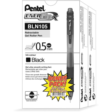 Pentel PEN Pen-24/Pk-Bk BLN105ASW2