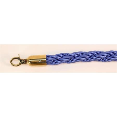 Captain Cold 60 in. Braided Rope with Gold Closable Hook - Blue CA3255241