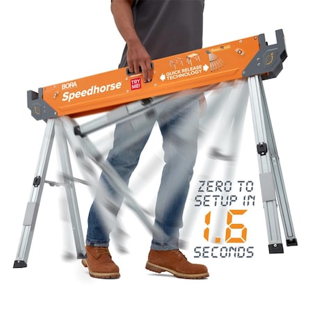 Bora Portamate Portamate 31.5 x 45 in. Speedhorse Sawhorse 1500 lbs Capacity BO7776