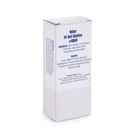 Moldex Fit Test Solution, 6-2.5 mL Ampules 0504
