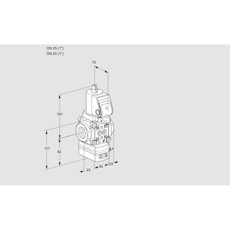 Honeywell Kromschroder REG, RTO, 1NPT, AIR/GAS W/SOL VLV VAG 1T25N KS88007119