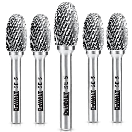Dewalt CARBIDE BURR SIZE SE-5, 5PK DXCBTJSE5-5