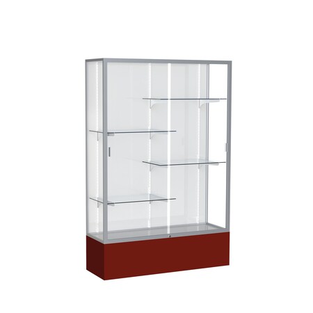 Ghent Spirit Floor Display Case 48x72x16, White, Satin 374WB-SN-MN