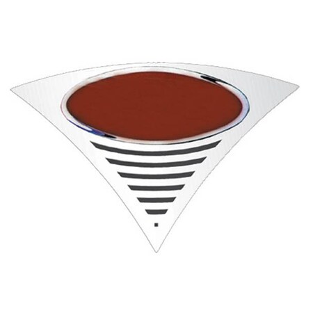 Replacement For Peterbilt 389 Glider Year 2021 Stainless Steel Emblem Accent Chevron Style