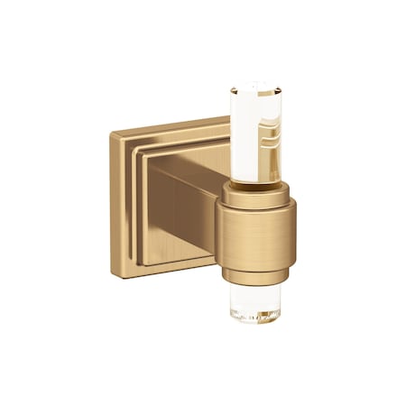 Amerock Glacio Clear/Champagne Bronze Contemporary Single Robe Hook BH36060CCZ
