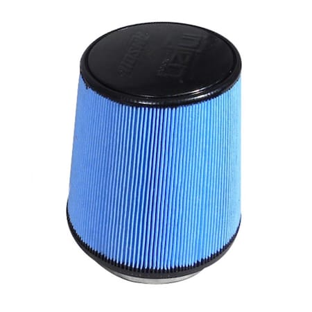 Injen 5 x 6.5 in. Super-Flow Web Nanofiber Neck Dry Air Filter - Black & Blue X-1051-BB
