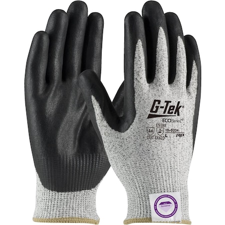 G-Tek Seamless Knit A4 Dyneema Phoenix Blended Glove with Nitrile Coated Foam Grip on Palm&Fingers, 12PK 5591