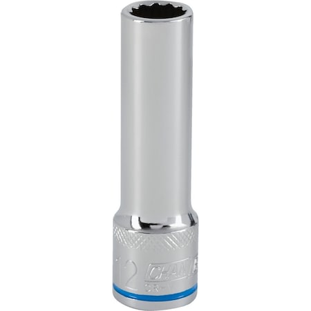Channellock 1/2'' Drive 12 mm 12-Point Deep Metric Socket 302849