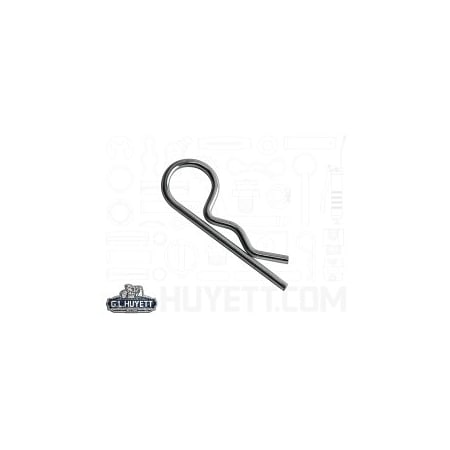 Huyett Bridge Pin, Zn Plt Spg Stl, .073 Wire Dia x 1.438 L x .360 In Eye Dia x Fits 5/16 to 3/8 Shft BP-2104