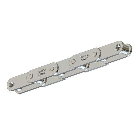 Senqcia C2040SSRB Conveyor Series Double Pitch Riveted Standard , 10 ft OAL, 1P, .312 Dia x .313 W, 304SS S-C2040SSRB