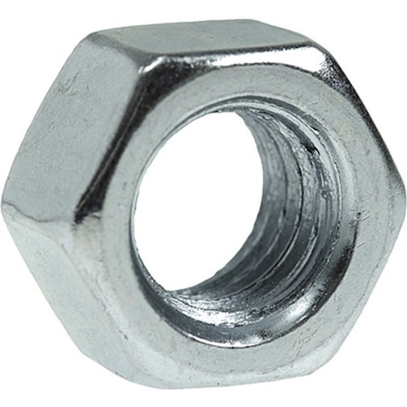 Dottie Hex Nut, 1/4"-20, Carbon Steel, Grade 2, Zinc Plated, 0.212 in Ht, 100 PK HN14