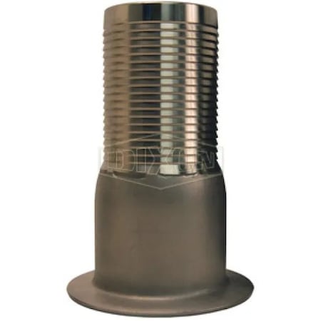 Dixon King Turned Back Hose Nipple, 2 in Nominal, 316 SS, Domestic RN25
