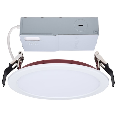 Satco 13W LED Fire Rated 6in Direct Wire Downlight CCT Selectable Round Remote Driver S11866R1