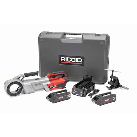 Ridgid Cordless Pipe Threader Kit, 12R, 4 Ah, 60 V 72013