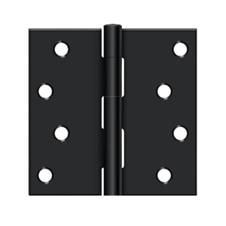 Dendesigns 4 x 4 in. Square Hinge, Paint Black DE3236168