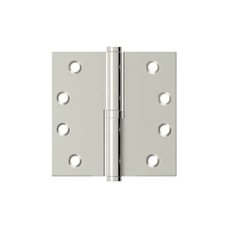 Deltana Left Hand 4in x 4in Square Lift-Off Hinge Bright Nickel Finish DSBLO414LH