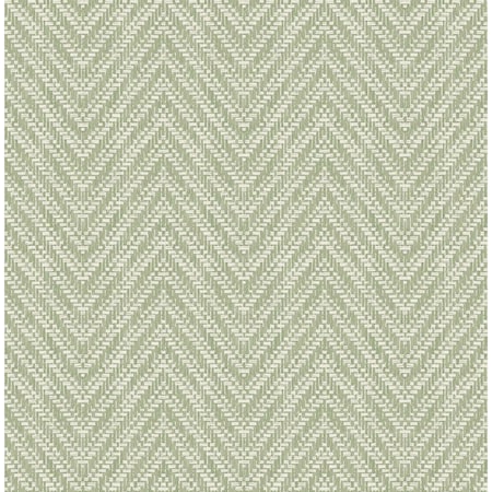 A-Street Prints Glynn Green Chevron Wallpaper 4122-27043