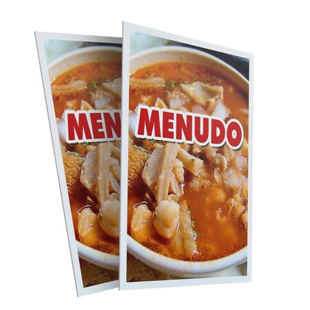 Signmission Menudo, Plastic Signs Only 24 Inch x 36 Inch, Corrugated Plastic, 2PK CSB-2436-2PACK-Menudo