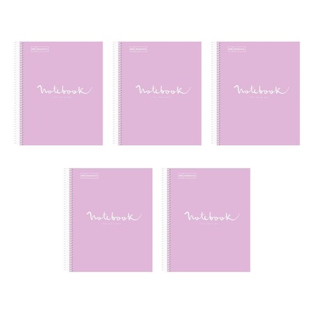 Miquel Rius Emotions 1-Subject Notebook, Lavende, PK 5 48281CS