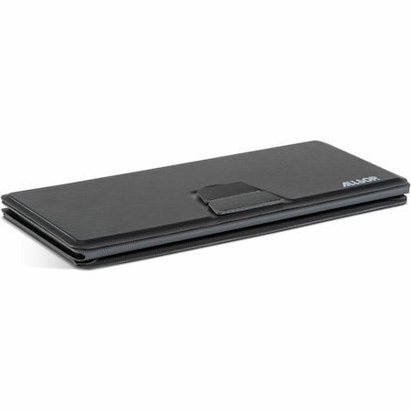 Allsop Foldio Laptop and Tablet Stand, +30 Tilt, 9.5in x 14.5in x 3in, Black, Supports 7 lb 32670