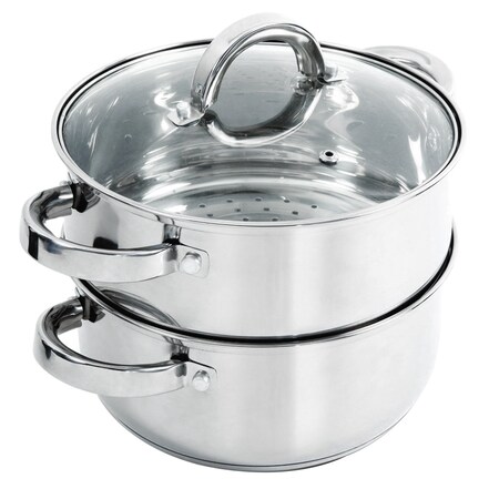 Oster Hali 3-Piece Stainless Steel Steamer Set With Lid 108132.03