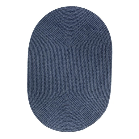 Rhody Rug Solid 10x13 Wool Rug Sailor Blue Rug S102R120X156